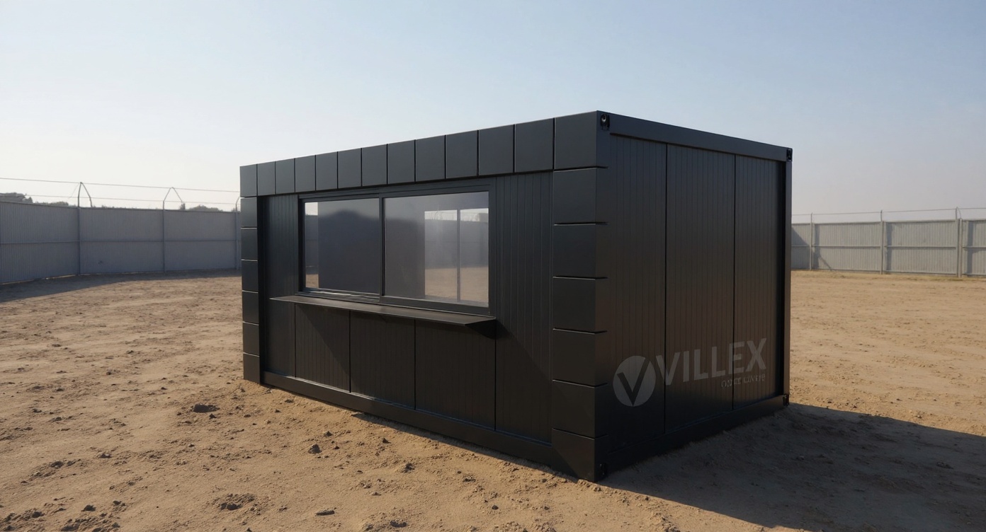 Villex Medium Verkaufscontainer Block-Line Black 1.0