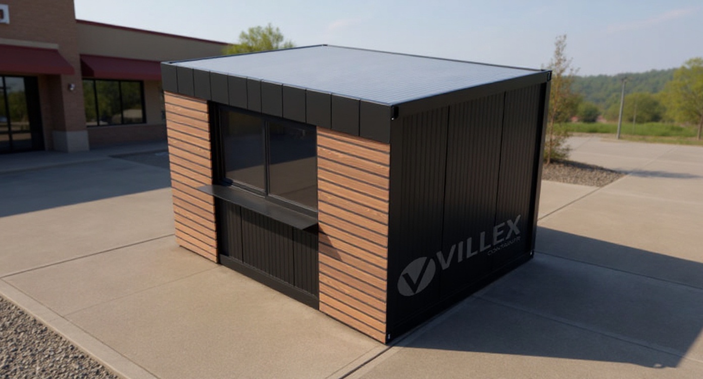 Villex Mini Verkaufscontainer Wood Pavillon 1.0