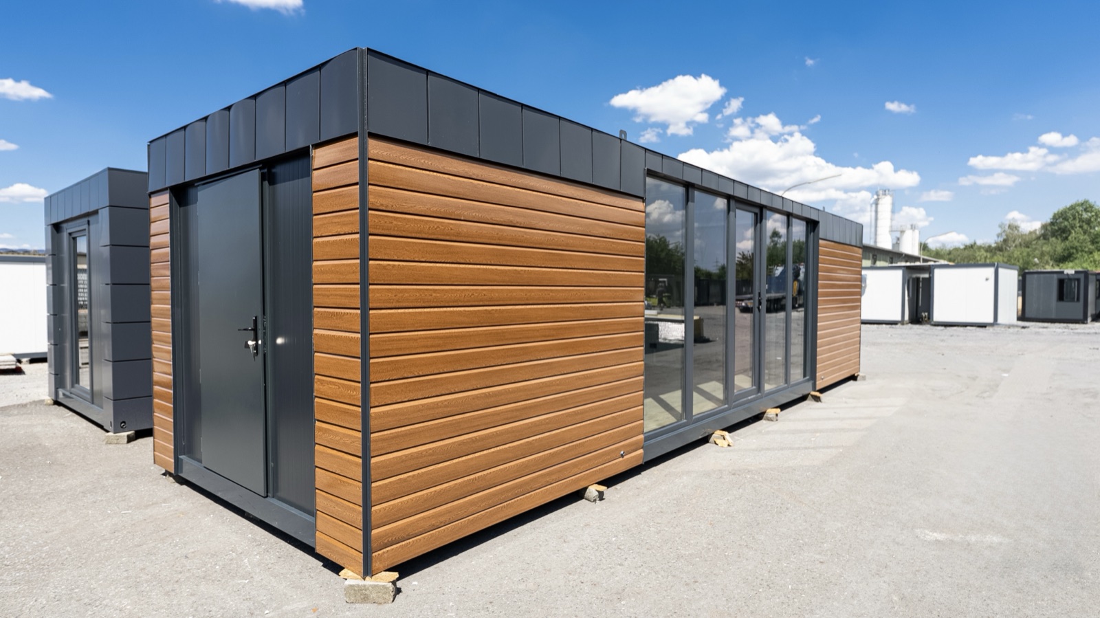 Wohn- und Aufenthaltsmodul Wood/Glas