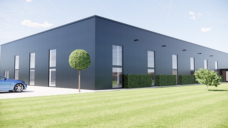 Villex Container GmbH Lagerhalle, Verkaufshalle