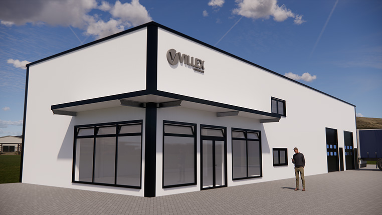Villex Container GmbH Lagerhalle, Verkaufshalle