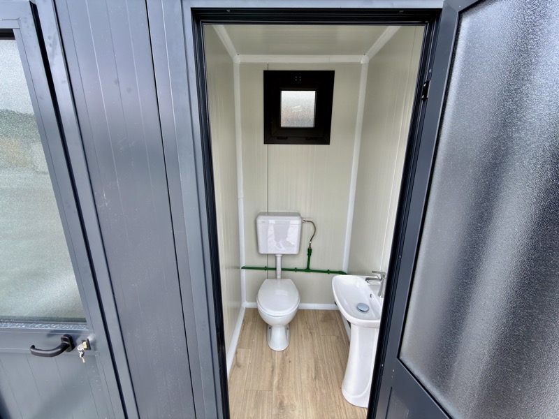 Sanitärcontainer kaufen - Villex Double Toilet Cube Nero